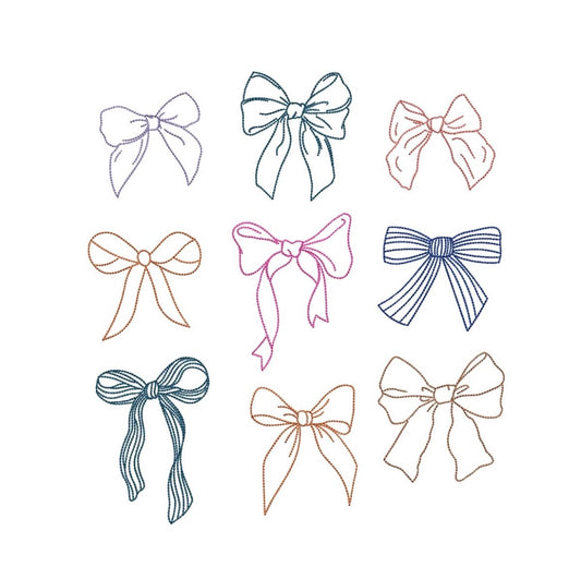 Blue & Pink Bows