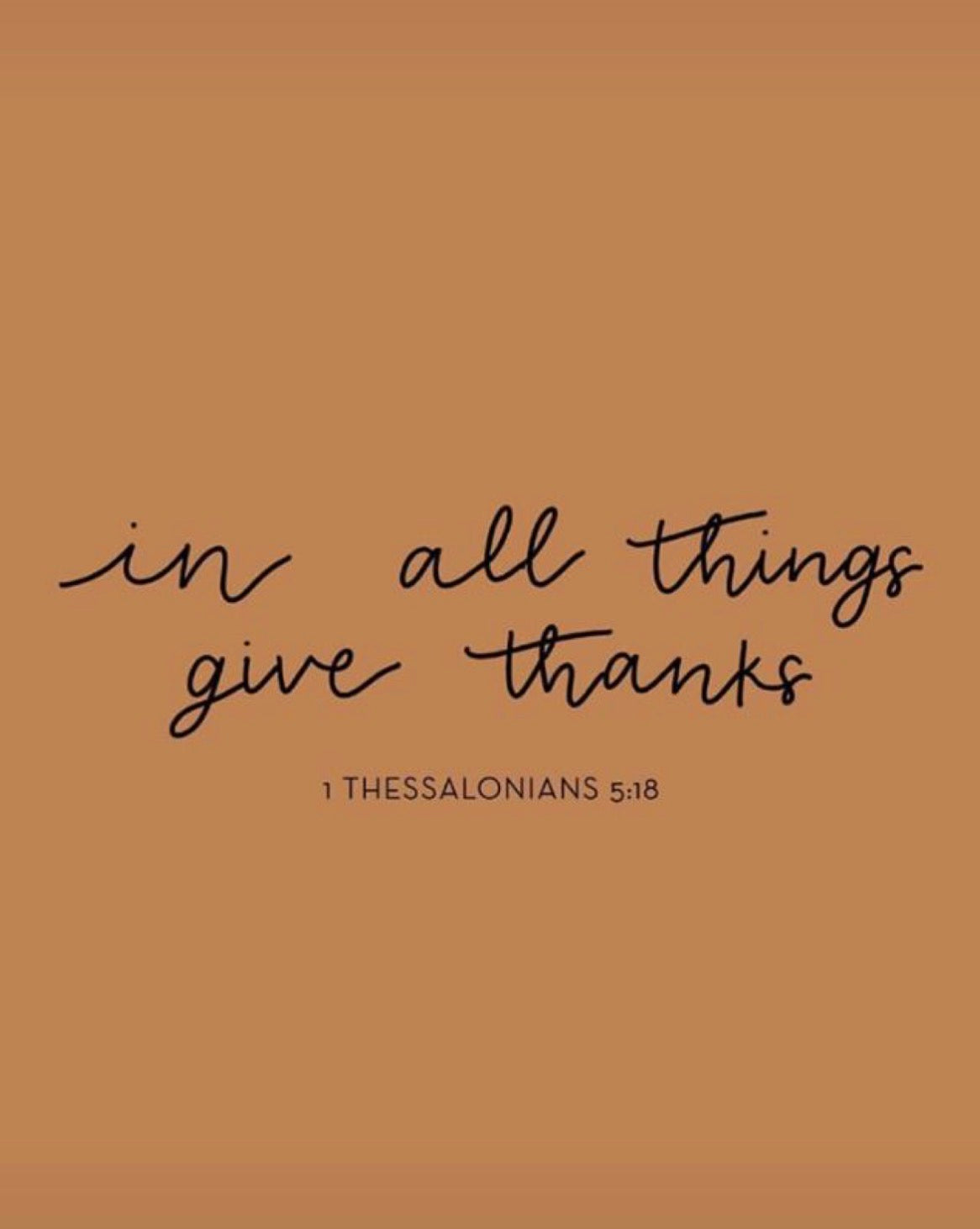 In all things...